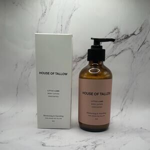 House of Tallow Little Lamb Unscented 100% Grass Fed Tallow Body Lotion 8oz